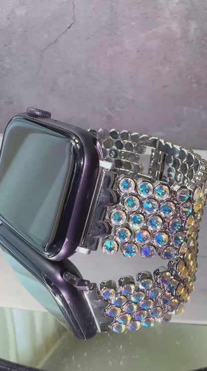 Luxury Apple Watch ⌚️ Band  With Swarovski Crystals 💎 for woman who loves to sparkle✨
